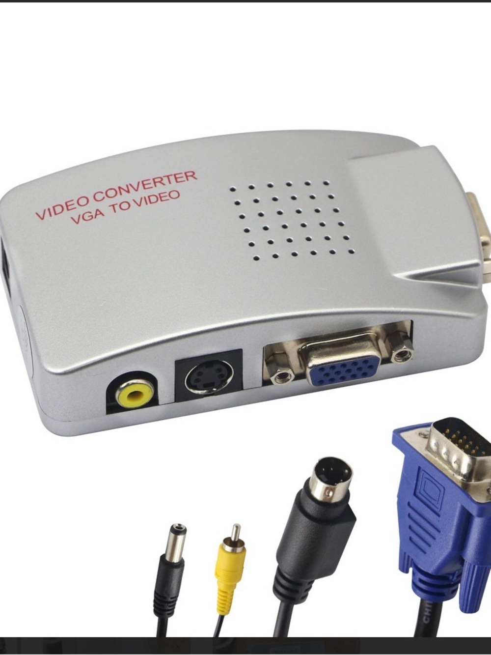 VGA to Video Converter Adapter - Silver
